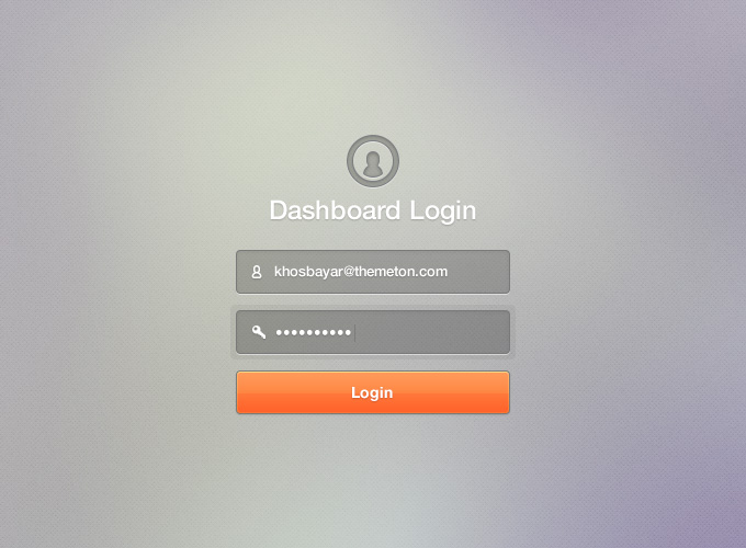 Dashboard Login HTML/CSS