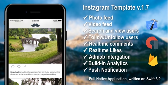 Photo/Video Social Application with Firebase + Admob + PushNotifications